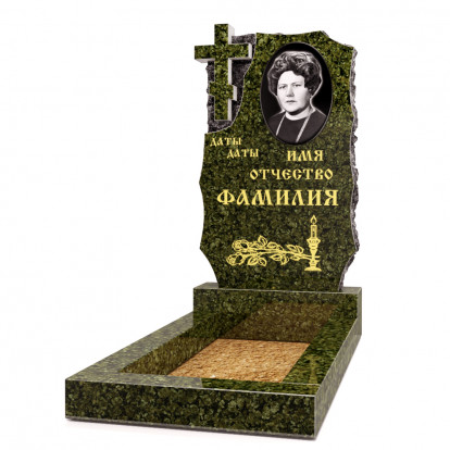 Вертикальный памятник с вырезанным крестом СВ-72