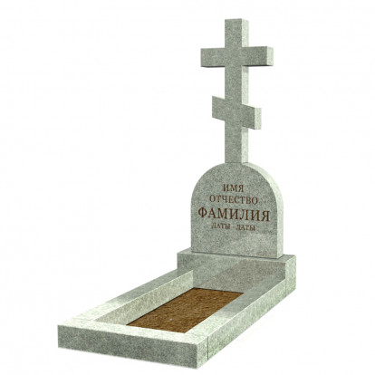 Памятник гранитный крест на стеле СВ-45