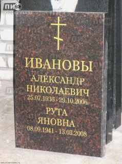 Надгробный памятник стандартный из гранита Балтийского