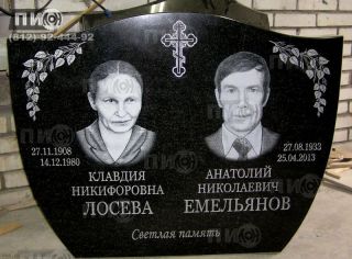 Памятник на двоих из гранита СВ-04