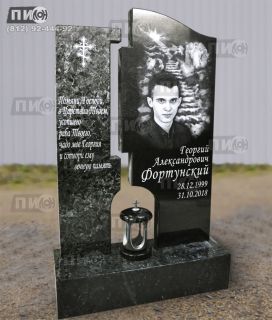 Оригинальный памятник из гранитов Габбро-диабаз и Пироксенита